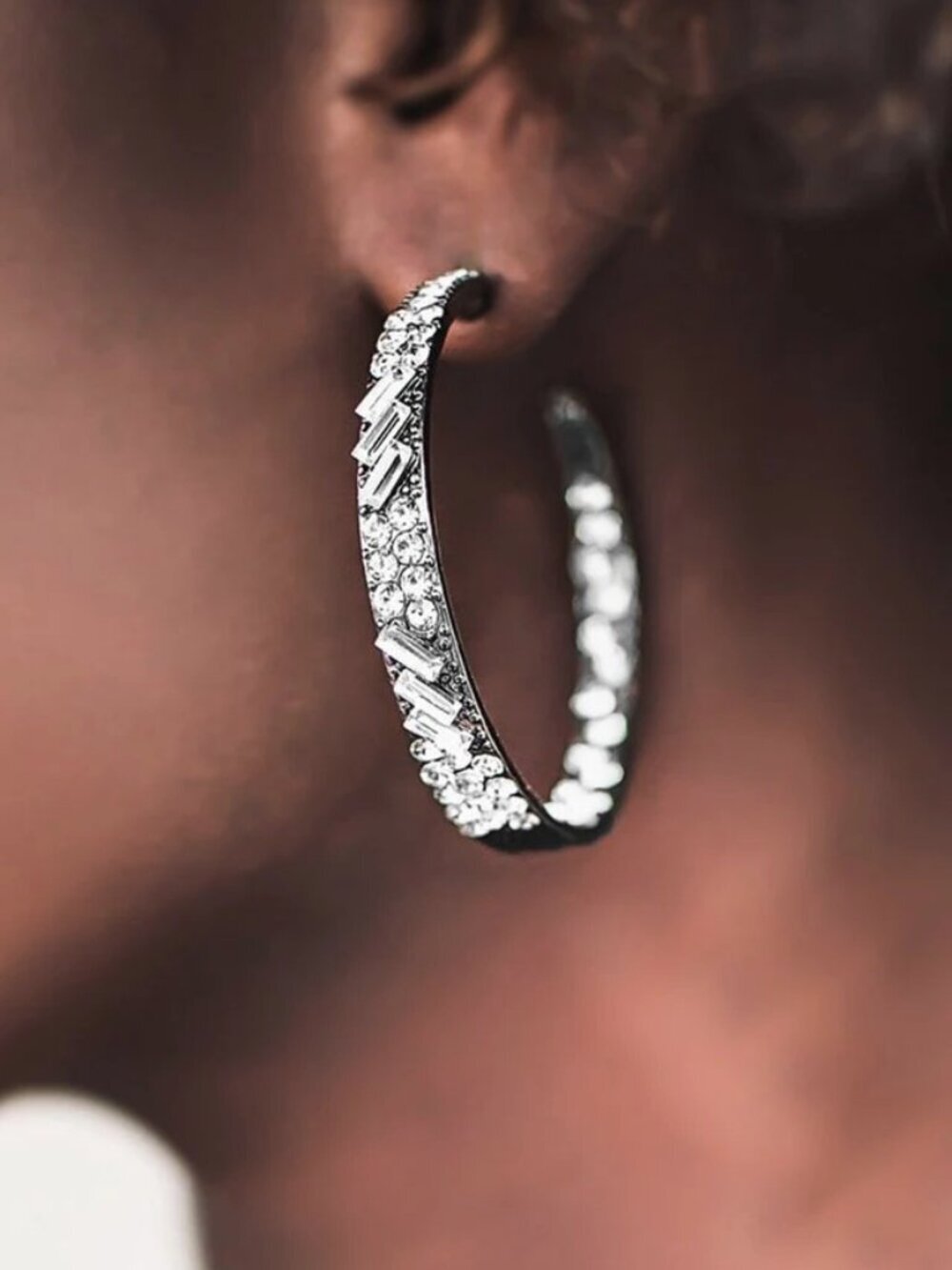 Paparazzi Jewelry - GLITZY By Association - Gunmetal Earrings - Vintage